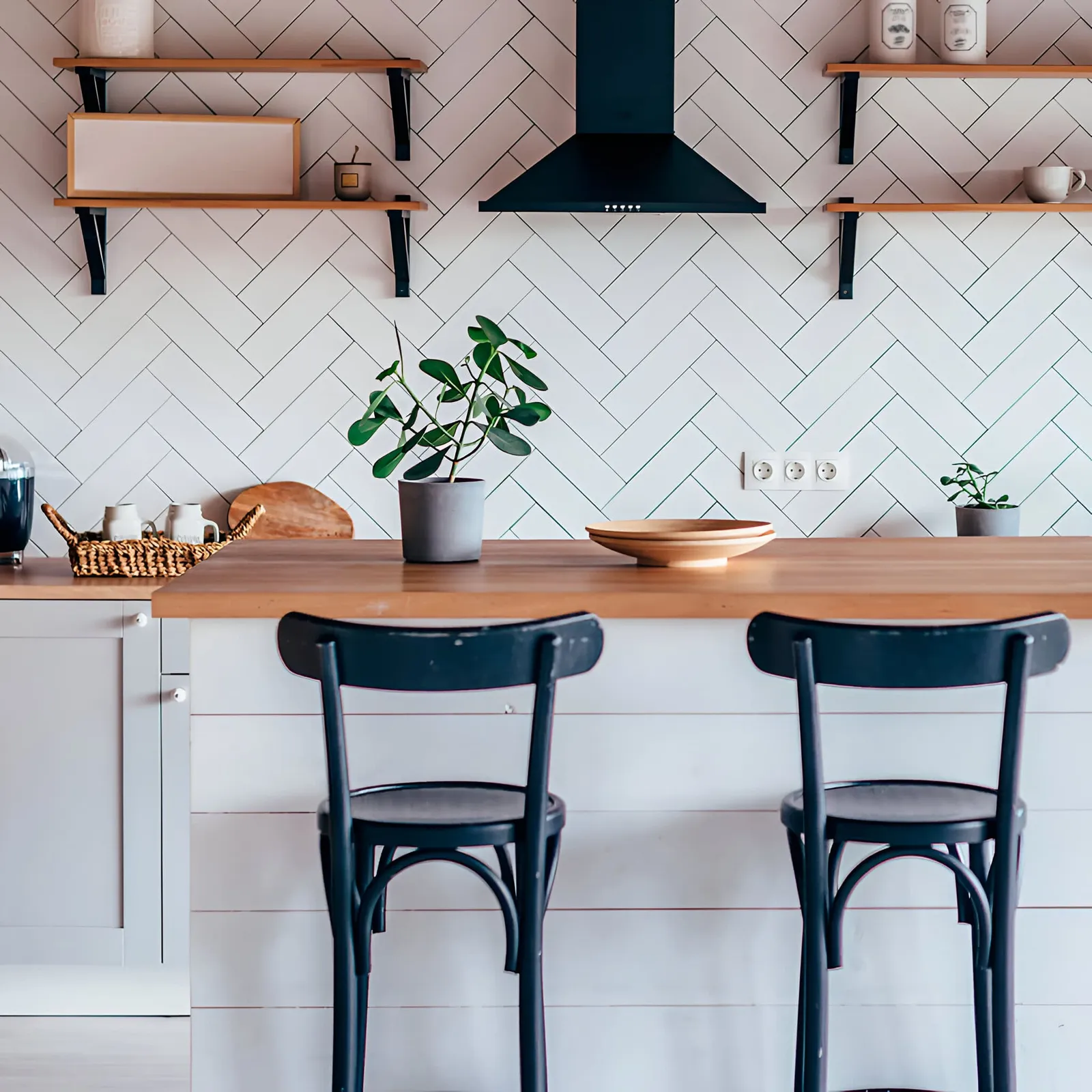 Flat Brick bianco Brillante